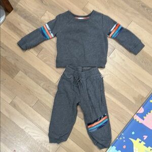 Splendid Kids Gray Sweatshirt and Jogger Set